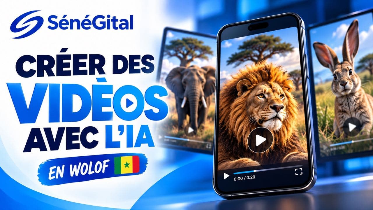 Formation CRÉER DES VIDÉOS AVEC L’INTELLIGENCE ARTIFICIELLE au Sénégal - SénéGital
